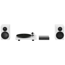 Pro-ject Colourful Audio System E (Satin White / Biały Satyna) - Kompletny Gramofonowy Zestaw Stereo - Raty 20x0% - Darmowa dostawa od 50 zł - PayPo - Leasing - Odsłuchy Konin - Specjalna oferta!