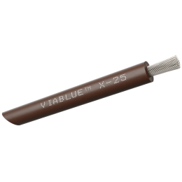 VIABLUE X-25 Silver Single Conductors (L / Brown) - Przewód Zasilający (na metry)