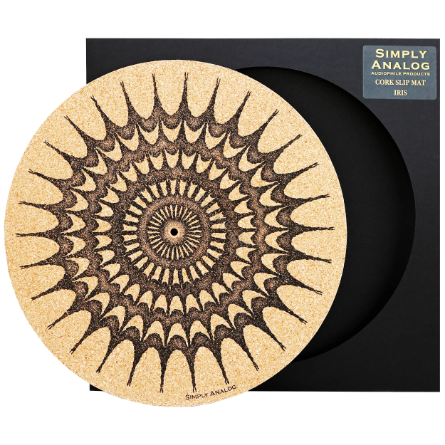 Simply Analog Corc Slip Mat (Iris) - Mata Gramofonowa z Korka (z Nadrukiem)