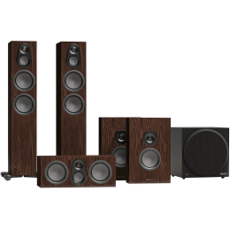 Monitor Audio Silver 300 5.1 AV System 8G (European Walnut / Orzech) - Zestaw Kolumn Kina Domowego 5.1