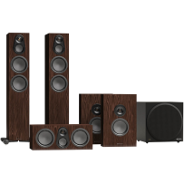 Monitor Audio Silver 300 5.1 AV System 8G (European Walnut / Orzech) - Zestaw Kolumn Kina Domowego 5.1