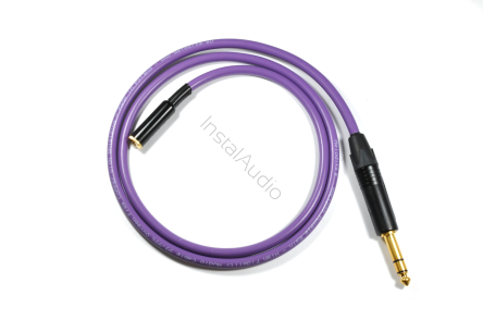 Melodika Purple Rain MDPJGMJ10 - 1.0m - Przejściówka Gniazdo Mini Jack 3.5mm na Wtyk duży Jack 6.3mm - Raty 0% - Specjalne Kody Rabatowe - Instal Audio Konin