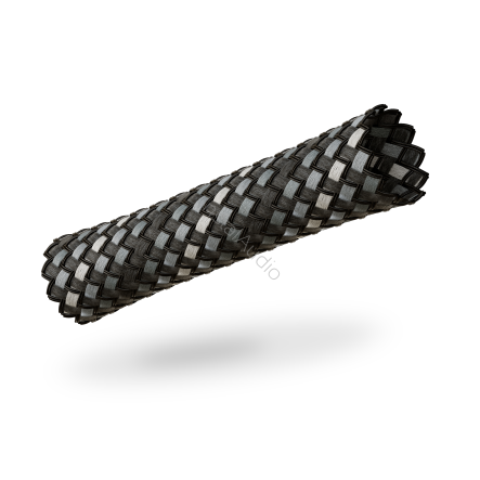 VIABLUE Oplot Cable Sleeve - Silver Big - Cena za 1 mb - Raty 20x0% - Darmowa dostawa od 50 zł - PayPo - Leasing - Odsłuchy Konin - Specjalna oferta!