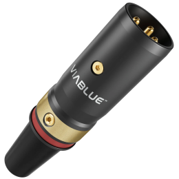 VIABLUE T8 XLR Plug (Red) - Wtyk XLR męski (25 szt.)