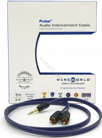 Wireworld Pulse (PUN) - 1.5m - (PUN1.5M) - mini jack 3,5 mm - 2xRCA - Raty 0% - Specjalne Kody Rabatowe - Instal Audio Konin