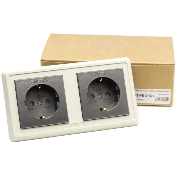 Furutech FP-SWS-D (G) - Podwójne gniazdo ścienne Schuko (EU) - Raty 20x0% - Darmowa dostawa od 100 zł - PayPo - Leasing - Odsłuchy Konin - Specjalna oferta!