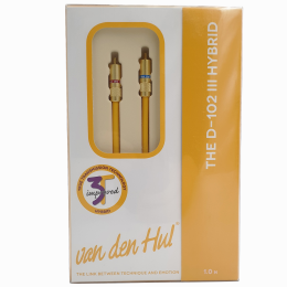 Van Den Hul The D-102 III HYBRID - 2x1.0m - Przewód Analogowy RCA - Raty 20x0% - Darmowa dostawa od 50 zł - PayPo - Leasing - Odsłuchy Konin - Specjalna oferta!