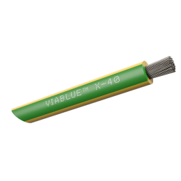 VIABLUE X-40 Silver Single Conductors (G / Green Yellow) - Przewód Zasilający (na metry)