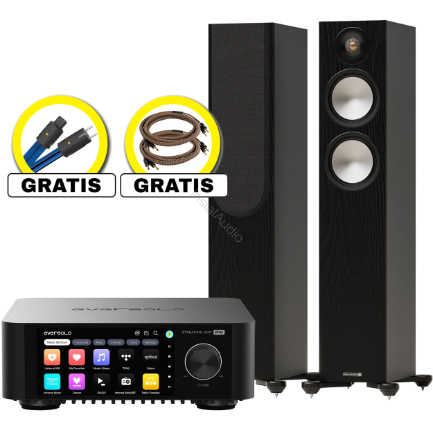 EverSolo PLAY / CD Edition + Monitor Audio Bronze 300 7G (Gratis Proson i Wireworld) - Kompletny Zestaw Stereo (All-in-One) - Raty 20x0% - Darmowa dostawa od 100 zł - PayPo - Leasing - Odsłuchy Konin - Specjalna oferta!