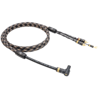 VIABLUE NF-S5 T8 5PIN DIN SME 90 DOWN / RCA (Cobra) - 2.0m - Przewód Gramofonowy (Kątowy 5PIN DIN SME skierowany do dołu - 2RCA z żyłą uziemiającą)