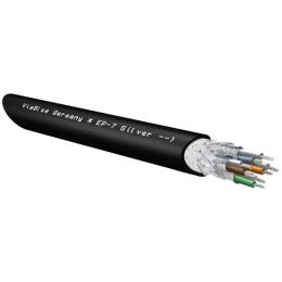 VIABLUE EP-7 Silver Cat-7 Ethernet Cable - Przewód Ethernet - Na metry - Raty 20x0% - Darmowa dostawa od 50 zł - PayPo - Leasing - Odsłuchy Konin - Specjalna oferta!