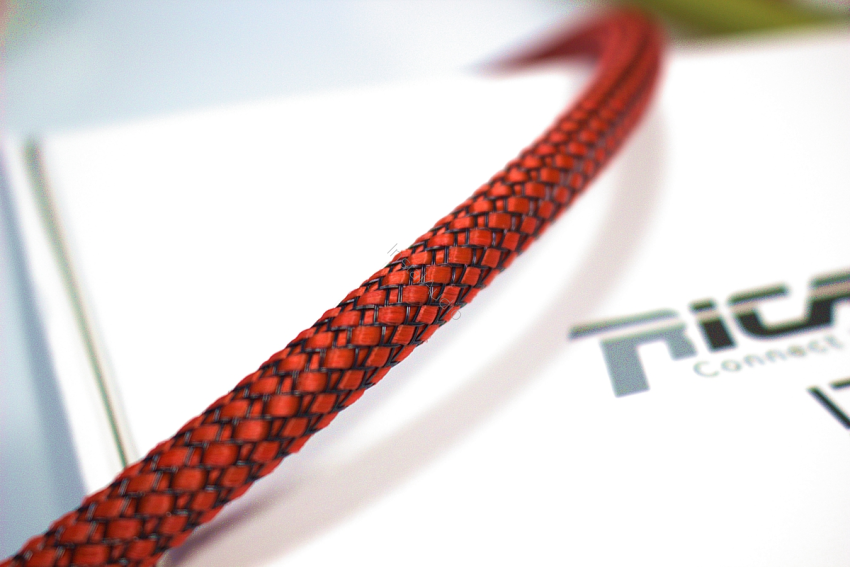 Ricable Custom Oplot RB08 Red/Black - na kabel o średnicy 4-10 mm - Raty 20x0% - Darmowa dostawa od 100 zł - PayPo - Leasing - Odsłuchy Konin - Specjalna oferta!