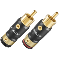 VIABLUE T8 RCA Plugs (Screw) - Wtyki RCA ze śrubowym mocowaniem (2 szt.)