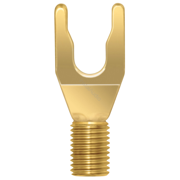 Wireworld Uni-Term Gold Spade for exchange - Wtyk widełkowy do wymiany (1 sztuka) - Raty 20x0% - Darmowa dostawa od 100 zł - PayPo - Leasing - Odsłuchy Konin - Specjalna oferta!