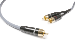 Melodika Gunmetal Edition MDSWY20G - 2.0m - Kabel do subwoofera  typu Y (RCA-2xRCA) - Raty 20x0% - Darmowa dostawa od 100 zł - PayPo - Leasing - Odsłuchy Konin - Specjalna oferta!