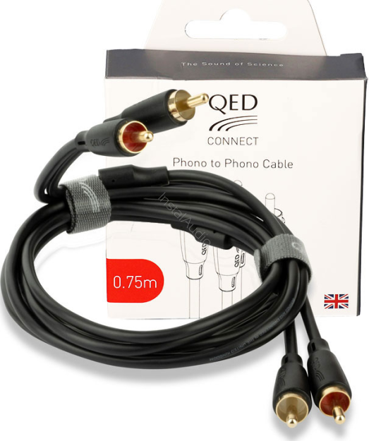 QED Connect Phono to Phono - 2x0.75m - (QE8101) - Raty 20x0% - Darmowa dostawa od 100 zł - PayPo - Leasing - Odsłuchy Konin - Specjalna oferta!