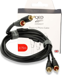QED Connect Phono to Phono - 2x0.75m - (QE8101) - Raty 20x0% - Darmowa dostawa od 50 zł - PayPo - Leasing - Odsłuchy Konin - Specjalna oferta!