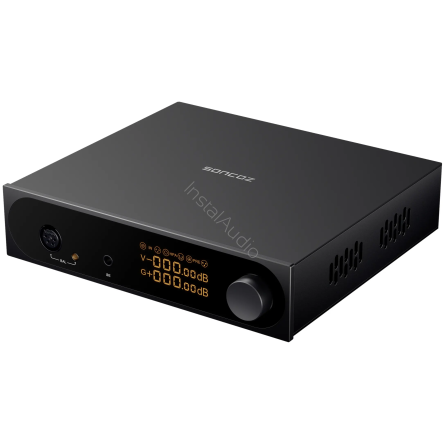 SONCOZ SGA1 (Deep Black / Czarny) - Zbalansowany Wzmacniacz Słuchawkowy (HPA) i Przedwzmacniacz (Pre-AMP)