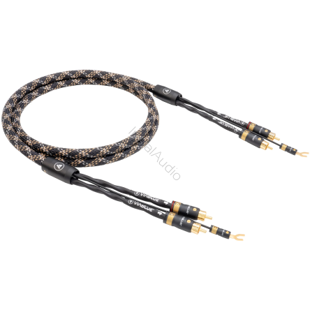 VIABLUE NF-S5 T8 RCA (Cobra) - 1.5m - Przewód Gramofonowy (2RCA - 2RCA z żyłą uziemiającą)