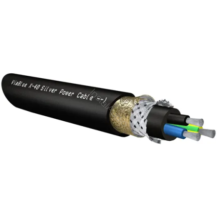 VIABLUE X-40 Silver (Power Cable) - Przewód Zasilający (na metry) - Raty 20x0% - Darmowa dostawa od 50 zł - PayPo - Leasing - Odsłuchy Konin - Specjalna oferta!