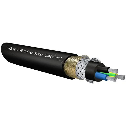 VIABLUE X-40 Silver (Power Cable) - Przewód Zasilający (na metry) - Raty 20x0% - Darmowa dostawa od 100 zł - PayPo - Leasing - Odsłuchy Konin - Specjalna oferta!