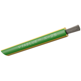 VIABLUE X-25 Silver Single Conductors (G / Green Yellow) - Przewód Zasilający (na metry)