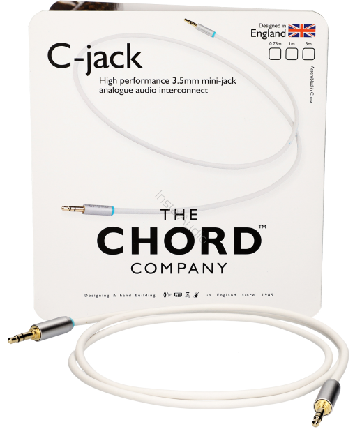 Chord Company C-jack Jack stereo 3.5mm - 0.75m - Jack stereo 3.5mm - Raty 20x0% - Darmowa dostawa od 100 zł - PayPo - Leasing - Odsłuchy Konin - Specjalna oferta!