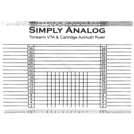 Simply Analog VTA & Azimuth Ruler - Przyrząd do Ustawienia VTA i Azymutu Wkładki Gramofonowej - Raty 20x0% - Darmowa dostawa od 50 zł - PayPo - Leasing - Odsłuchy Konin - Specjalna oferta!