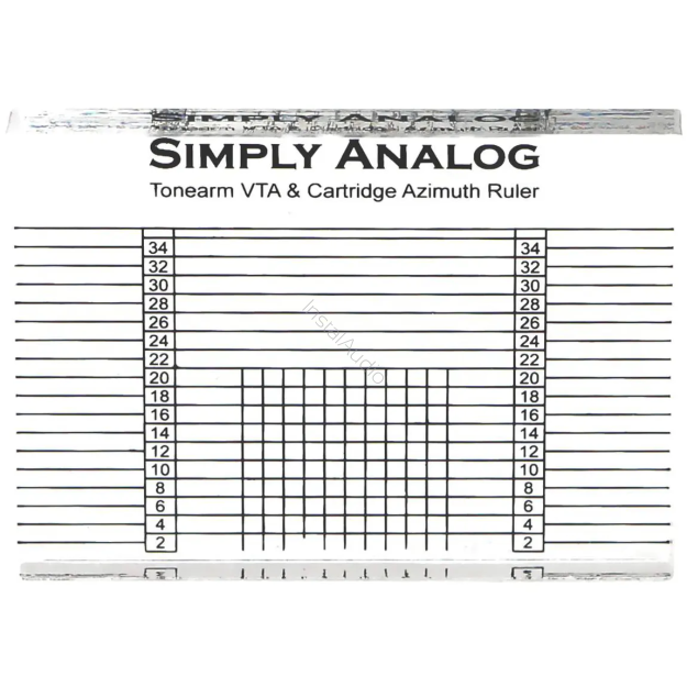 Simply Analog VTA & Azimuth Ruler - Przyrząd do Ustawienia VTA i Azymutu Wkładki Gramofonowej - Raty 20x0% - Darmowa dostawa od 100 zł - PayPo - Leasing - Odsłuchy Konin - Specjalna oferta!