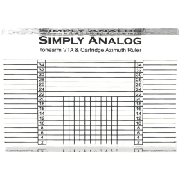 Simply Analog VTA & Azimuth Ruler - Przyrząd do Ustawienia VTA i Azymutu Wkładki Gramofonowej - Raty 20x0% - Darmowa dostawa od 50 zł - PayPo - Leasing - Odsłuchy Konin - Specjalna oferta!