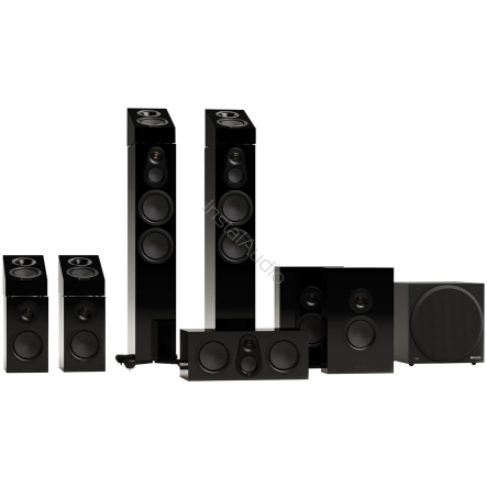 Monitor Audio Silver 300 7.1.4 AV System 8G (Black Gloss / Czarny Połysk) - Zestaw Kolumn Kina Domowego 7.1.4