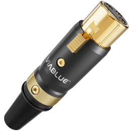 VIABLUE T8 XLR Jack (Black) - Wtyk XLR żeński (25 szt.)