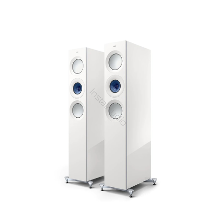 KEF Reference 3 Meta High-Gloss White/Blue - Raty 20x0% - Darmowa dostawa od 50 zł - PayPo - Leasing - Odsłuchy Konin - Specjalna oferta!