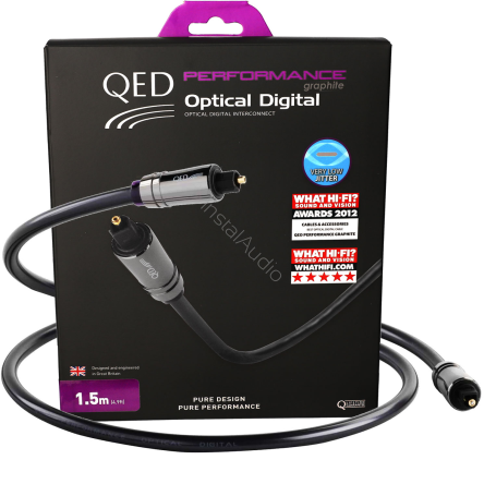 QED Performance Optical Graphite - 1.5m - (QE6601) - Przewód optyczny Toslink - Raty 0% - Specjalne Kody Rabatowe - Instal Audio Konin