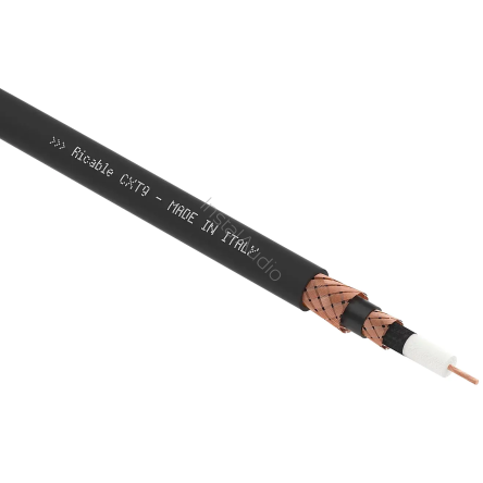 Ricable Custom Coaxial CXT9 - 9.6mm - Przewód Coaxialny (na metry) - Miedź 7N 99.99999% (AM-RCC)