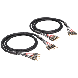 VIABLUE SC-4 Bi-Amping T8 Banana (Black) - 2x7.5m - 10322 - Przewód Głośnikowy