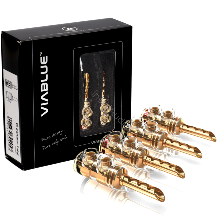 VIABLUE TS Banana Plugs Tube - Wtyki bananowe - Raty 20x0% - Darmowa dostawa od 50 zł - PayPo - Leasing - Odsłuchy Konin - Specjalna oferta!
