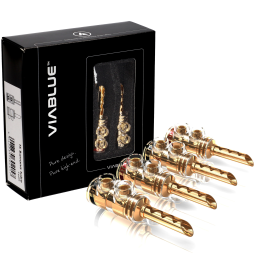 VIABLUE TS Banana Plugs Tube - Wtyki bananowe - Raty 20x0% - Darmowa dostawa od 50 zł - PayPo - Leasing - Odsłuchy Konin - Specjalna oferta!
