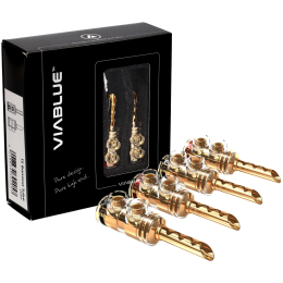 VIABLUE TS Banana Plugs Tube - Wtyki Bananowe (4 szt.) - Raty 20x0% - Darmowa dostawa od 50 zł - PayPo - Leasing - Odsłuchy Konin - Specjalna oferta!