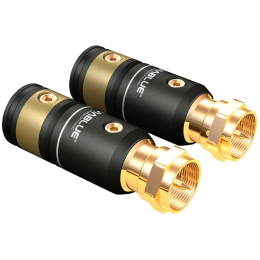 VIABLUE T6S F-Plugs (Screw) - Wtyki Antenowe F ze śrubowym mocowaniem (2 szt.) - Raty 20x0% - Darmowa dostawa od 50 zł - PayPo - Leasing - Odsłuchy Konin - Specjalna oferta!