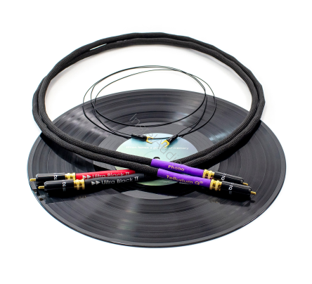 Tellurium Q Ultra Black II Tone Arm/Turntable RCA Cable - 2x2.0m - Interkonekt gramofonowy RCA - Raty 0% - Specjalne Kody Rabatowe - Instal Audio Konin