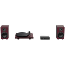 Pro-ject Colourful Audio System 2 (Satin Wine Red / Czerwony Satyna) - Kompletny Gramofonowy System Stereo - Raty 20x0% - Darmowa dostawa od 50 zł - PayPo - Leasing - Odsłuchy Konin - Specjalna oferta!