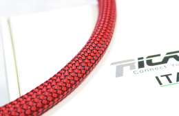 Ricable Custom Oplot RB13 Red/Black - na kabel o średnicy 10-16 mm - Instal Audio Konin