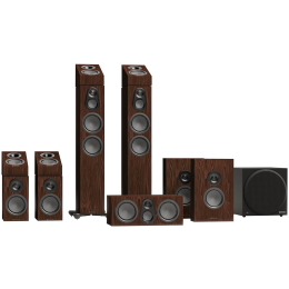 Monitor Audio Silver 300 7.1.4 AV System 8G (European Walnut / Orzech) - Zestaw Kolumn Kina Domowego 7.1.4