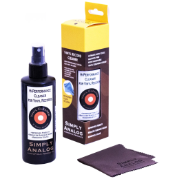 Simply Analog Vinyl Record Cleaner (200ml) - Płyn do Czyszczenia Płyt Winylowych (W Zestawie Mikrofibra) - Raty 20x0% - Darmowa dostawa od 50 zł - PayPo - Leasing - Odsłuchy Konin - Specjalna oferta!