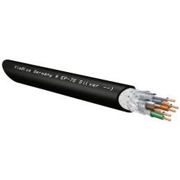 VIABLUE EP-7S Silver Cat-7 Ethernet Cable - Przewód Ethernet - Na metry - Raty 20x0% - Darmowa dostawa od 50 zł - PayPo - Leasing - Odsłuchy Konin - Specjalna oferta!