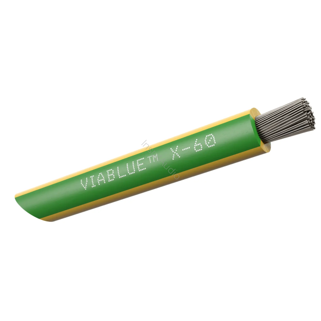 VIABLUE X-60 Silver Single Conductors (G / Green Yellow) - Przewód Zasilający (na metry)