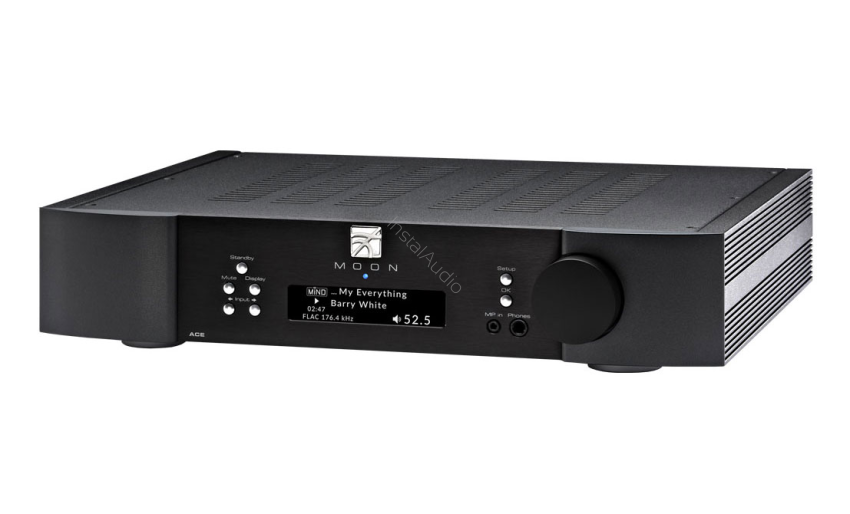MOON ACE Black / Czarny - Wzmacniacz stereo ALL-IN-ONE - Raty 20x0% - Darmowa dostawa od 100 zł - PayPo - Leasing - Odsłuchy Konin - Specjalna oferta!