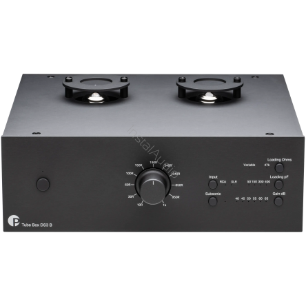 Pro-Ject Tube Box DS3 B (Black / Czarny) - Zbalansowany, Lampowy Przedwzmacniacz Gramofonowy Dual Mono