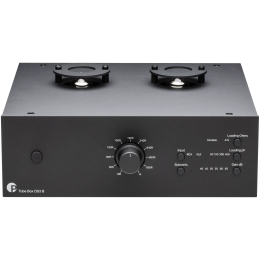 Pro-Ject Tube Box DS3 B (Black / Czarny) - Zbalansowany, Lampowy Przedwzmacniacz Gramofonowy Dual Mono